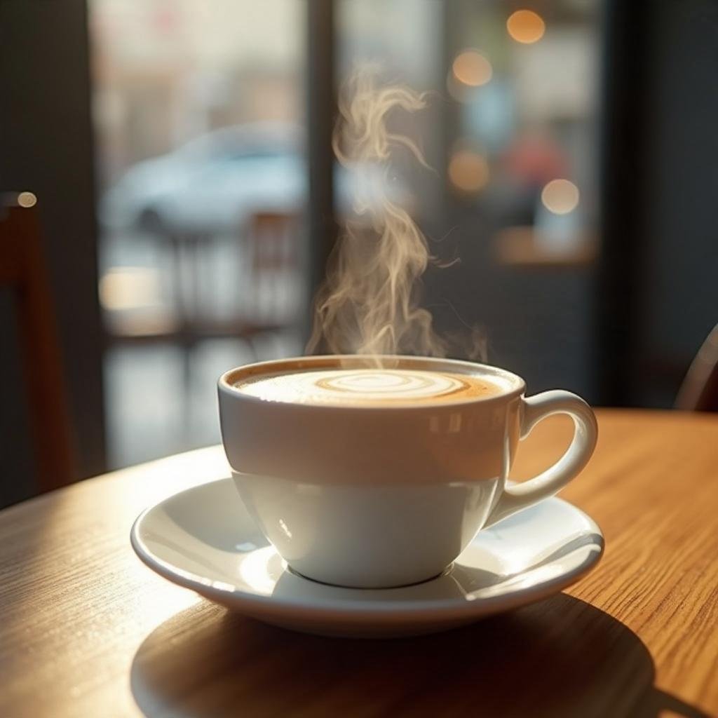 Americano podávané v kaviarni